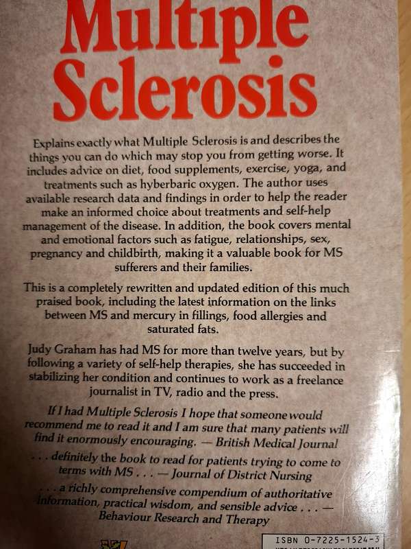 Multiple Sclerosis: A Self-help Guide to its Management : Judy Graham (Paperback)