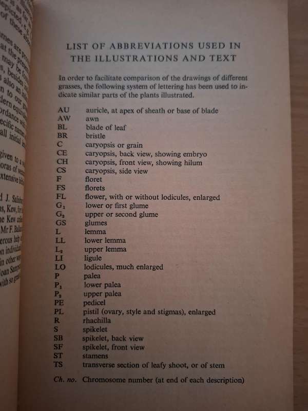 Grasses : C.E. Hubbard (152 grasses in the British Isles is described and Illustrated in this book)