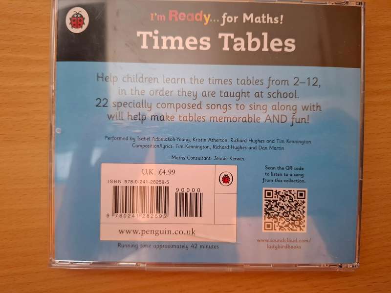 Ladybird I Am Ready for Maths - Times Tables  (CD)