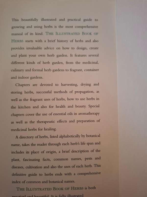 Illustrated Book of Herbs (A Directory of Herbs, Gardens, Remedies, Aromatherapy) Hardcover