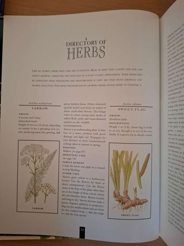 Illustrated Book of Herbs (A Directory of Herbs, Gardens, Remedies, Aromatherapy) Hardcover
