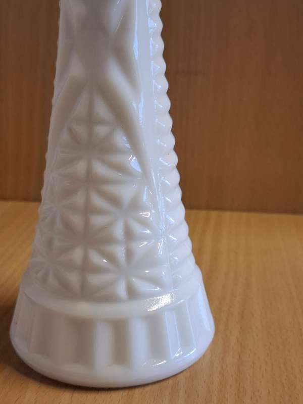 White Milk Glass Vase