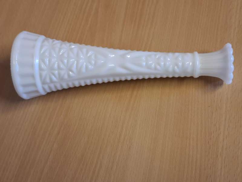 White Milk Glass Vase