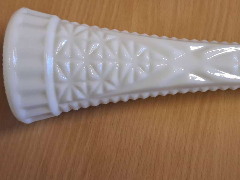 White Milk Glass Vase