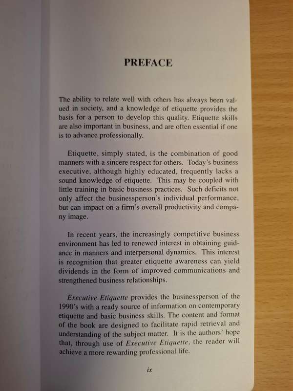 Executive Etiquette (Paperback)