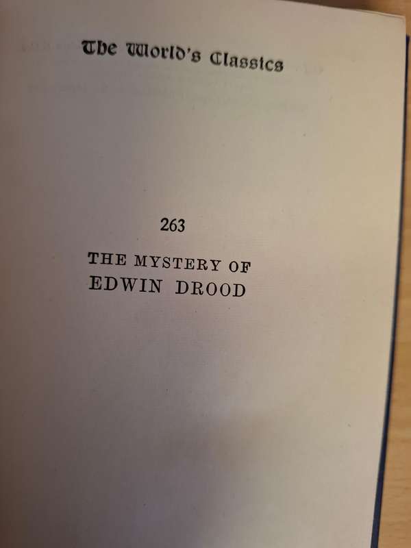 The Mystery of Edwin Drood by Charles Dickens
