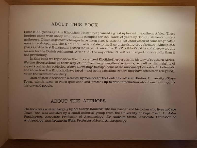 Shuter`s History Reference Library - Men of Men - Herders : Candy Malherbe (Paperback)