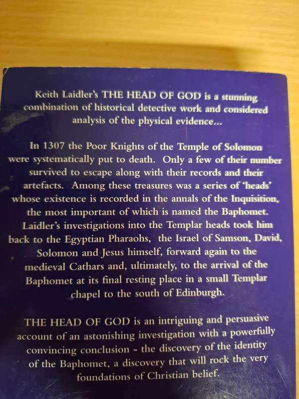The Head of God - The Lost Treasure of The Templars : Keith Laidler  (Paperback)