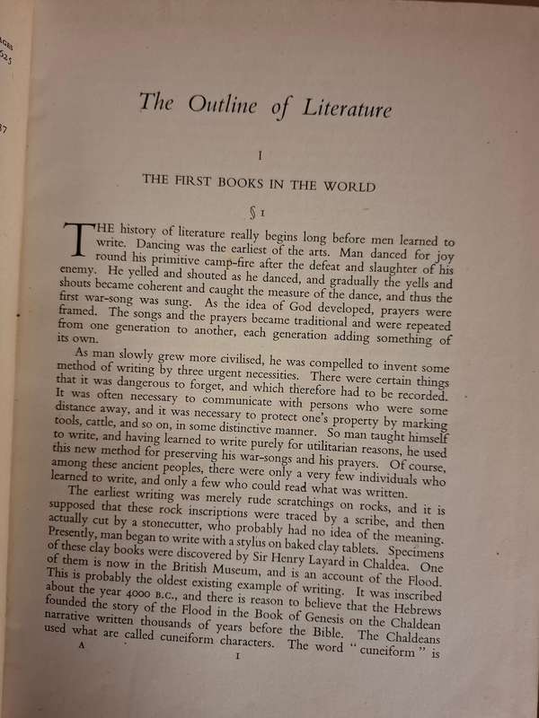 The Outline of Literature Edited by John Drinkwater  (Hardcover)