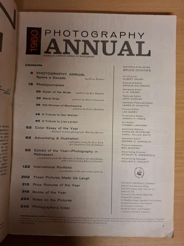 1960 Photography Annual 10th Anniversary Issue : Don Briggs