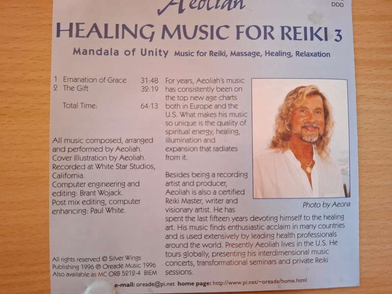 Healing Music for Reiki 3 - Mandala of Unity - Aeoliah - CD
