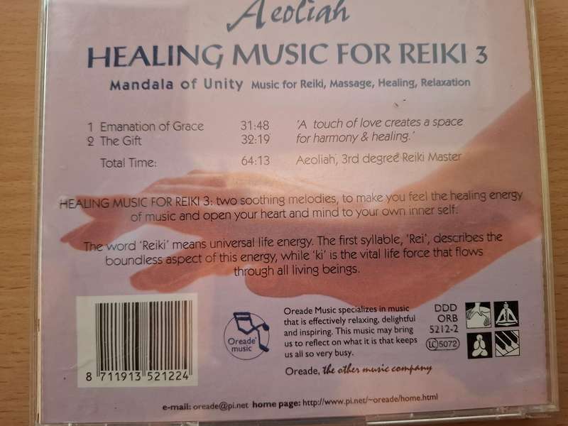 Healing Music for Reiki 3 - Mandala of Unity - Aeoliah - CD