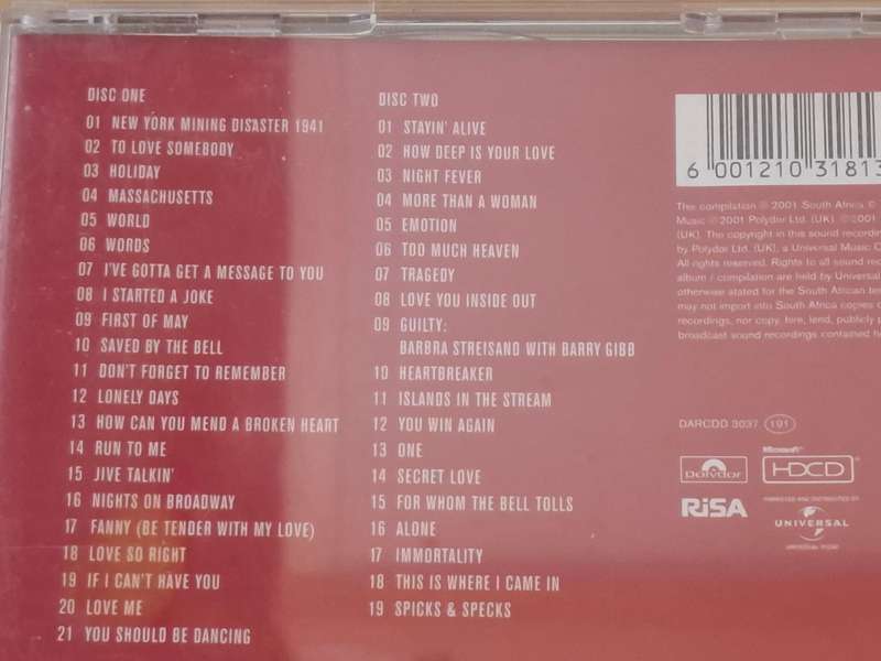 Bee Gees - Their Greatest Hits - The Record - CD