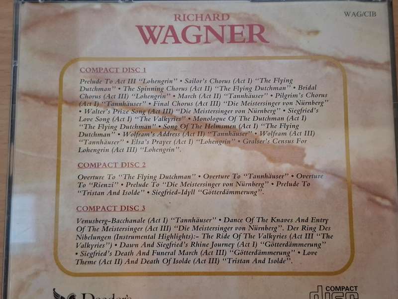 Reader`s Digest - Favourites from the Classics - Richard Wagner - CD (3 discs)