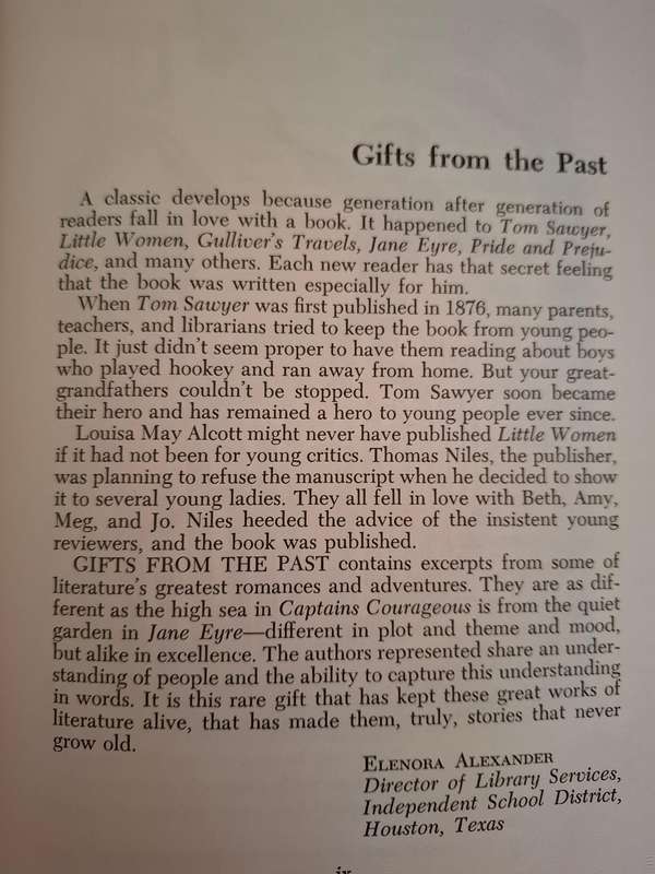 Collier`s Junior Classics - Gifts From The Past (Hardcover)