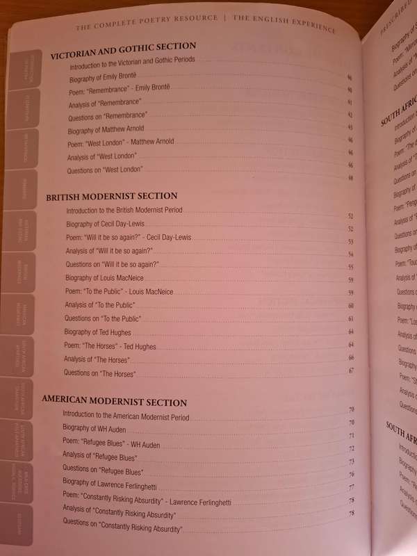 The Complete Poetry Resource Prescribed Poems and Learning Materials (Paperback)