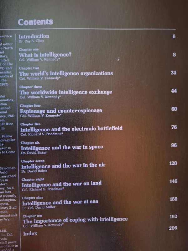 The Intelligence War - Penetrating the secret world of today`s advanced technology: Col W. Kennedy