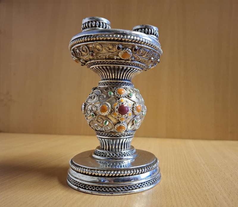 Candle Holder - height 14cm width 9cm