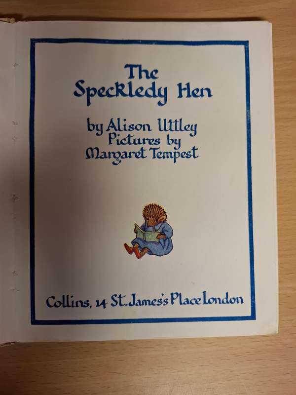 The Speckledy Hen by Alison Uttley  (Hardcover)