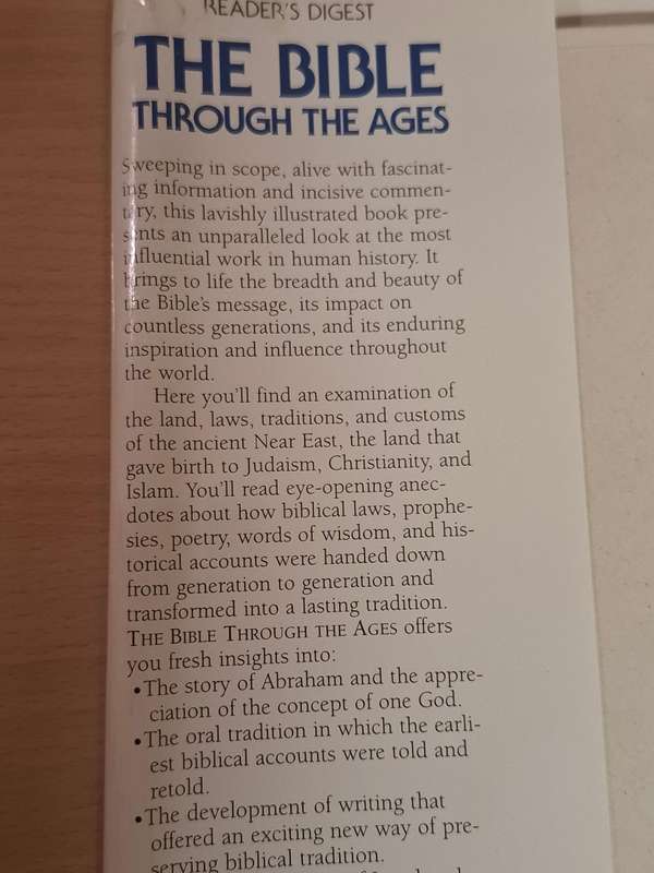 Reader`s Digest - The Bible Through The Ages  (Hardcover)
