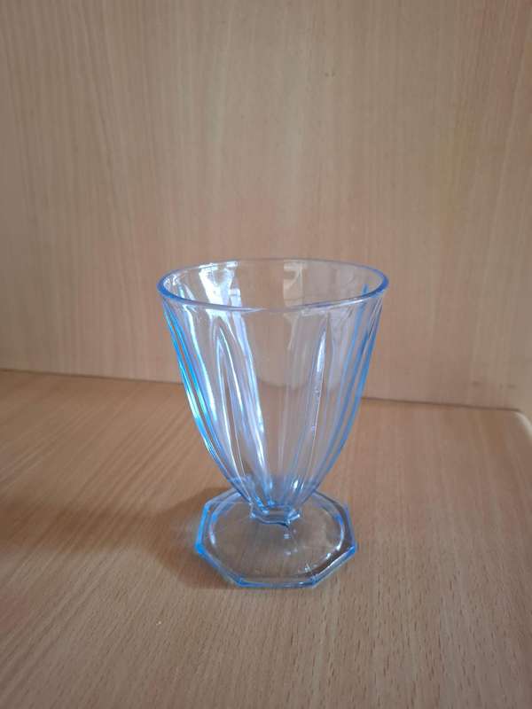Set - Blue Glass Water/Juice Jug with 3 Glasses