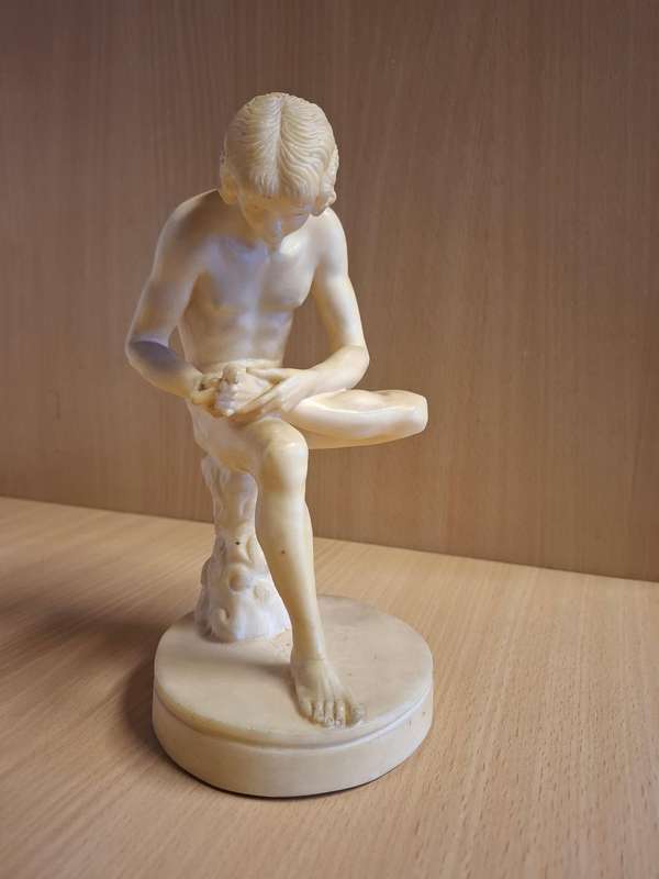 Spinario/Boy with Thorn Figurine - height 20cm width 12cm