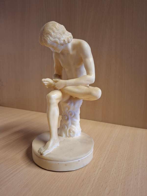 Spinario/Boy with Thorn Figurine - height 20cm width 12cm