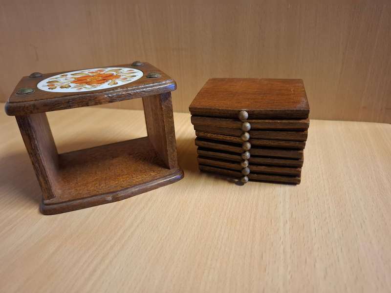 Set of 8 Wooden Coasters