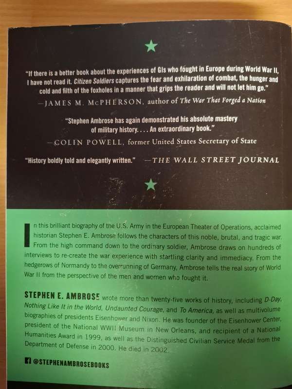 Citizen Soldiers : Stephen E. Ambrose (Paperback)