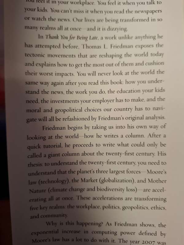 Thank You For Being Late - Guide to Thriving in the Age of Accelerations: Thomas L. Friedman