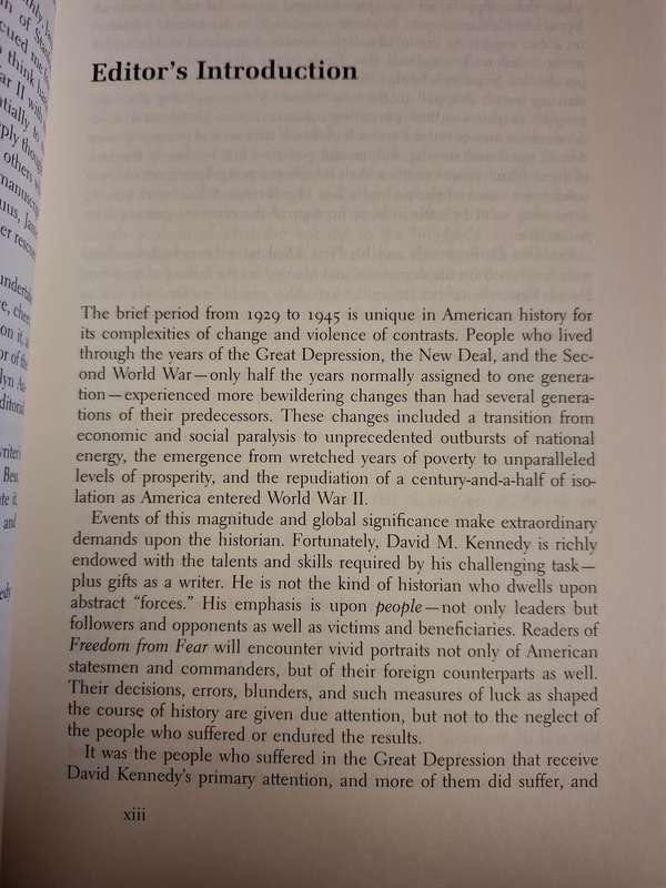 Freedom From Fear - The American People in Depression and War 1929-1945: David M. Kennedy