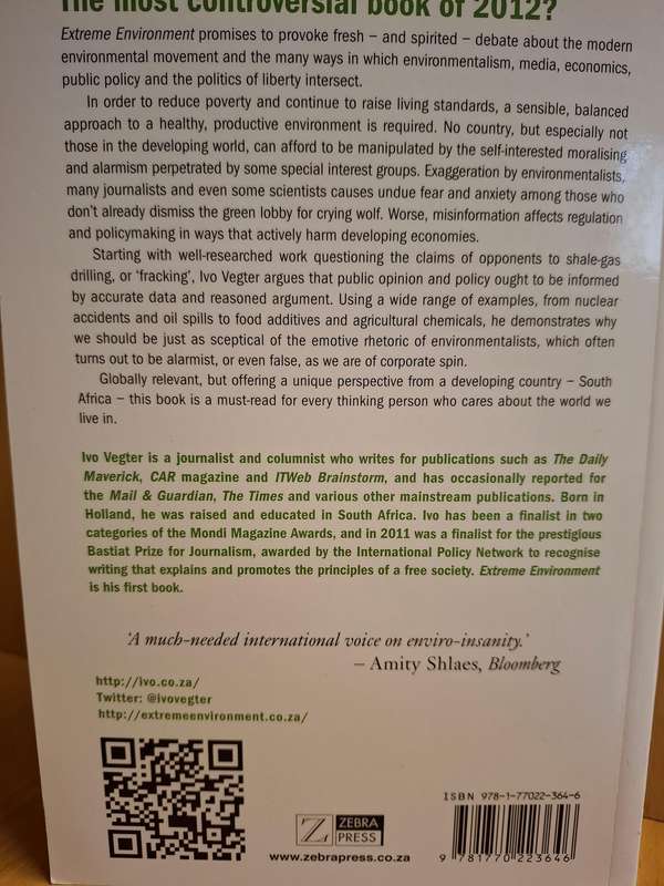 Extreme Enviroment - How Enviromental Exaggeration Harms Emerging Economics: Ivo Vegter