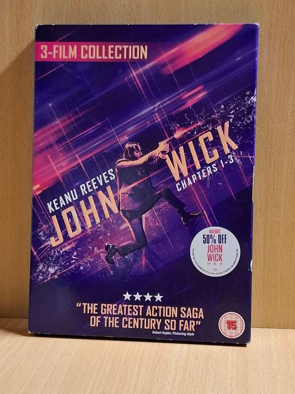 John Wick 1,2,3  (Dvd)   3 Film Collection
