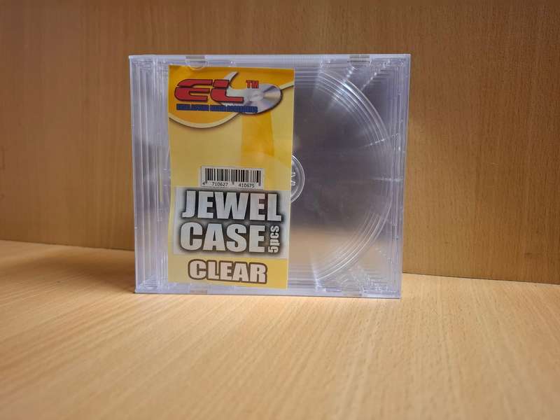 Jewel Case - Clear - CD Cases (Pack of 5)  NEW CONDITION