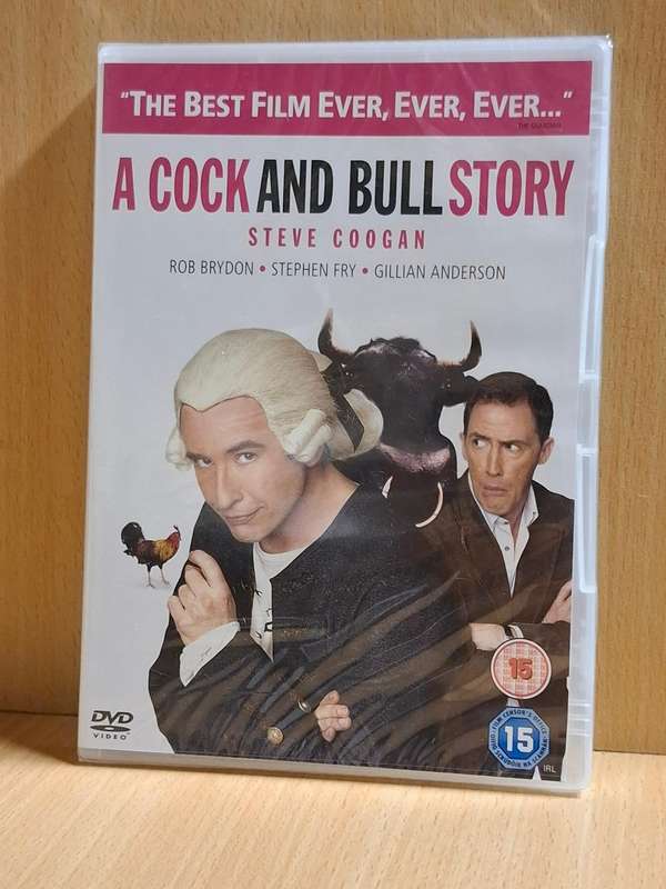 A Cock and Bull Story - Dvd  (Steve Coogan, Stephen Fry, Gillian Anderson)  NEW CONDITION