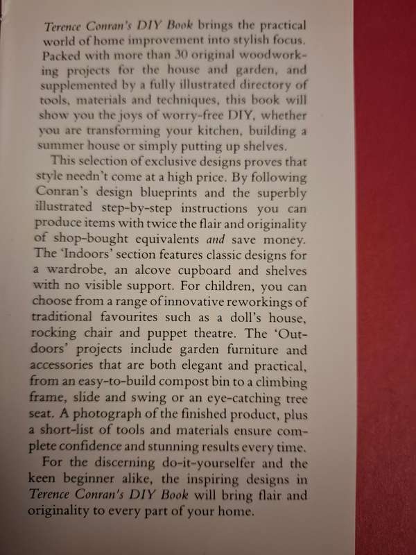 Terence Conran`s DIY Book (Hardcover)