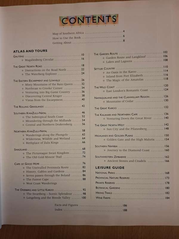 Touring Atlas of Southern Africa  (Hardcover)