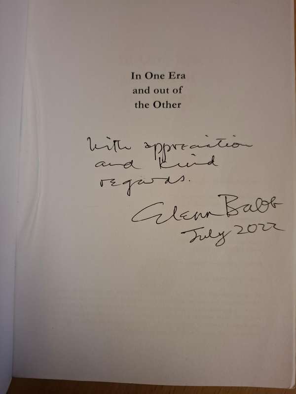 In One Era and Out of The Other : Glenn Babb  (Paperback)
