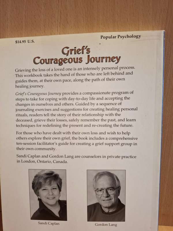 Grief`s Courageous Journey - A Workbook : Sandi Caplan & Gordon Lang  (Paperback)