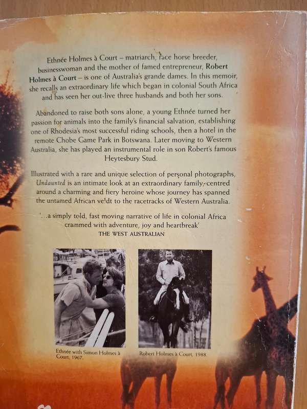 Undaunted - An Autobiography : Ethnee Holmes A Court  (Paperback)
