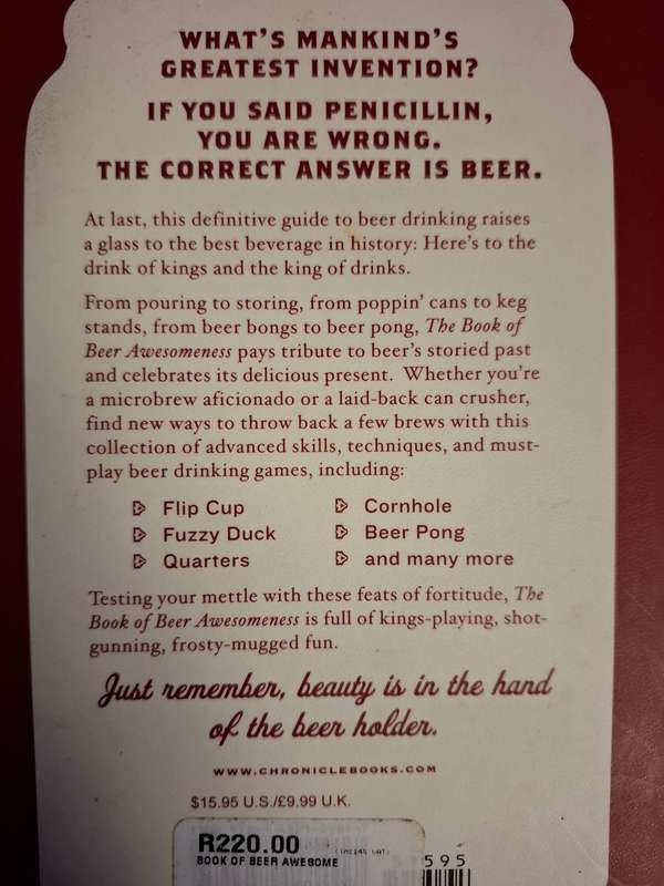 The Book of Beer Awesomeness by Ben Applebaum and Dan Disorbo  (Paperback)