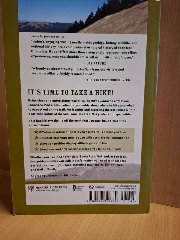 60 Hikes within 60 Miles - San Fransisco : Jane Huber (Paperback)  2nd Edition