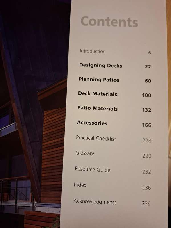 1001 Ideas for Patios and Decks : Brett Martin  (Paperback)