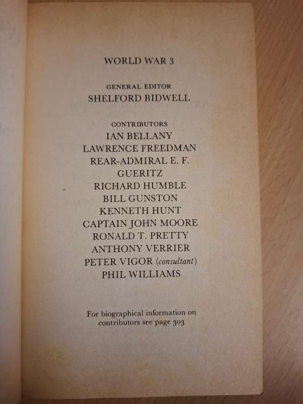 World War 3 : Shelford Bidwell (Paperback)