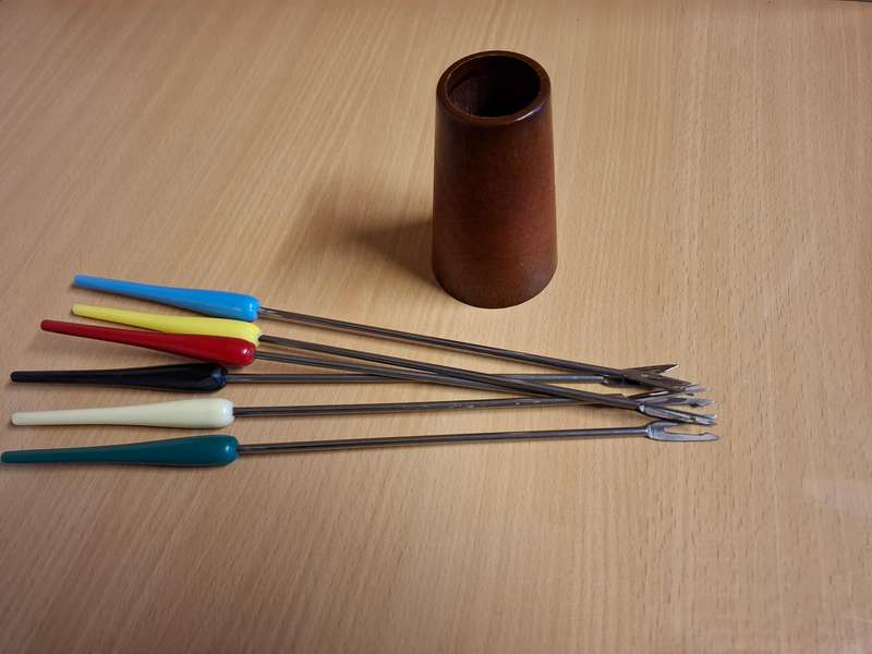 Mid Century Modern Fondue Fork Set