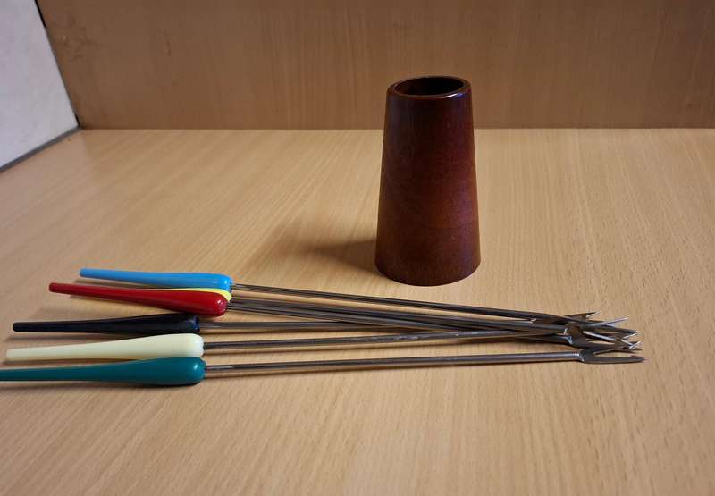Mid Century Modern Fondue Fork Set