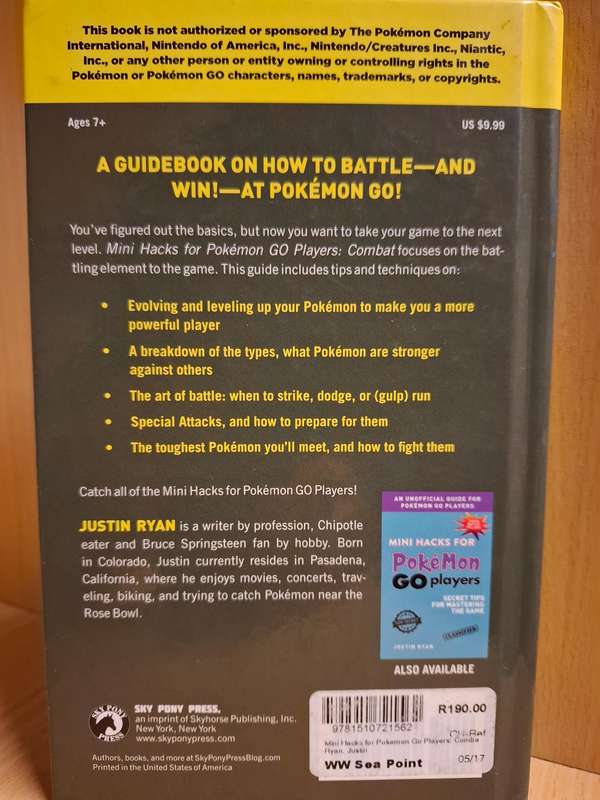 Mini Hacks for Pokemon Go Players : Combat by Justin Ryan  (Hardcover)