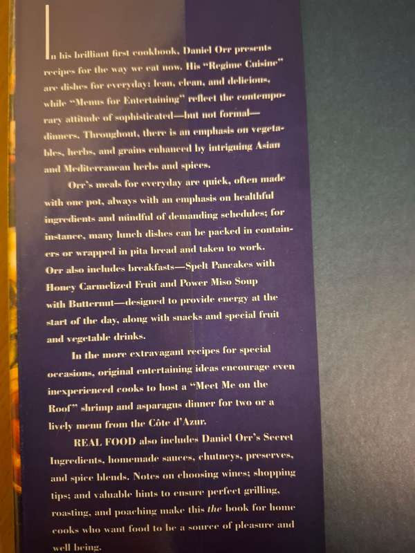 Real Food - Smart & Simple Meals and Menus for Entertaining : Daniel Orr (Hardcover)