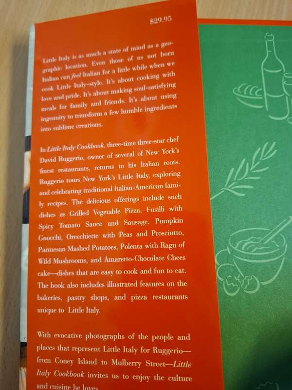 Little Italy Cookbook : David Ruggerio  (Hardcover)
