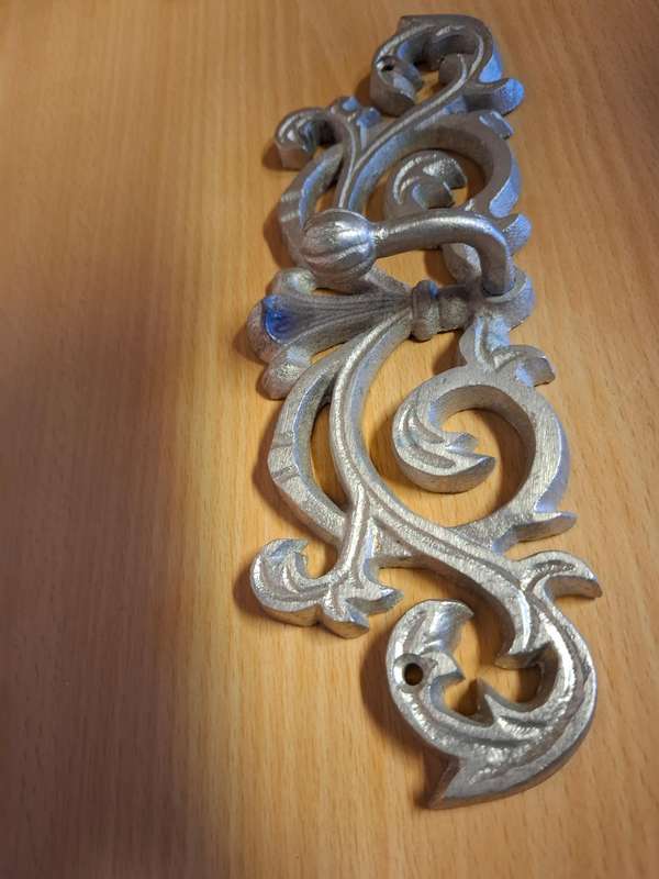 Metal Wall Hook  (22cm x 8cm)  NEW CONDITION